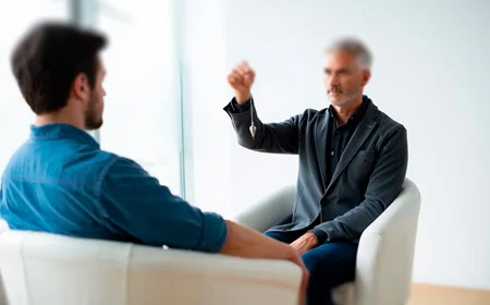 Мужчина под гипнозом