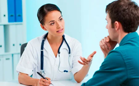 Врач консультирует пациента