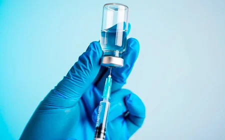 Врач набирает лекарство в шприц